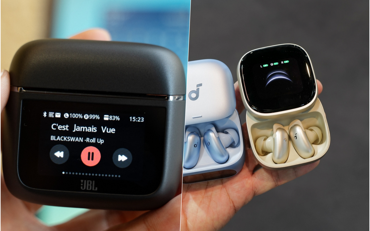 Cùng là tai nghe có màn hình, Anker Soundcore Liberty 5 Pro Max hay JBL Tour Pro 3 tối ưu hóa được tính năng này hơn?