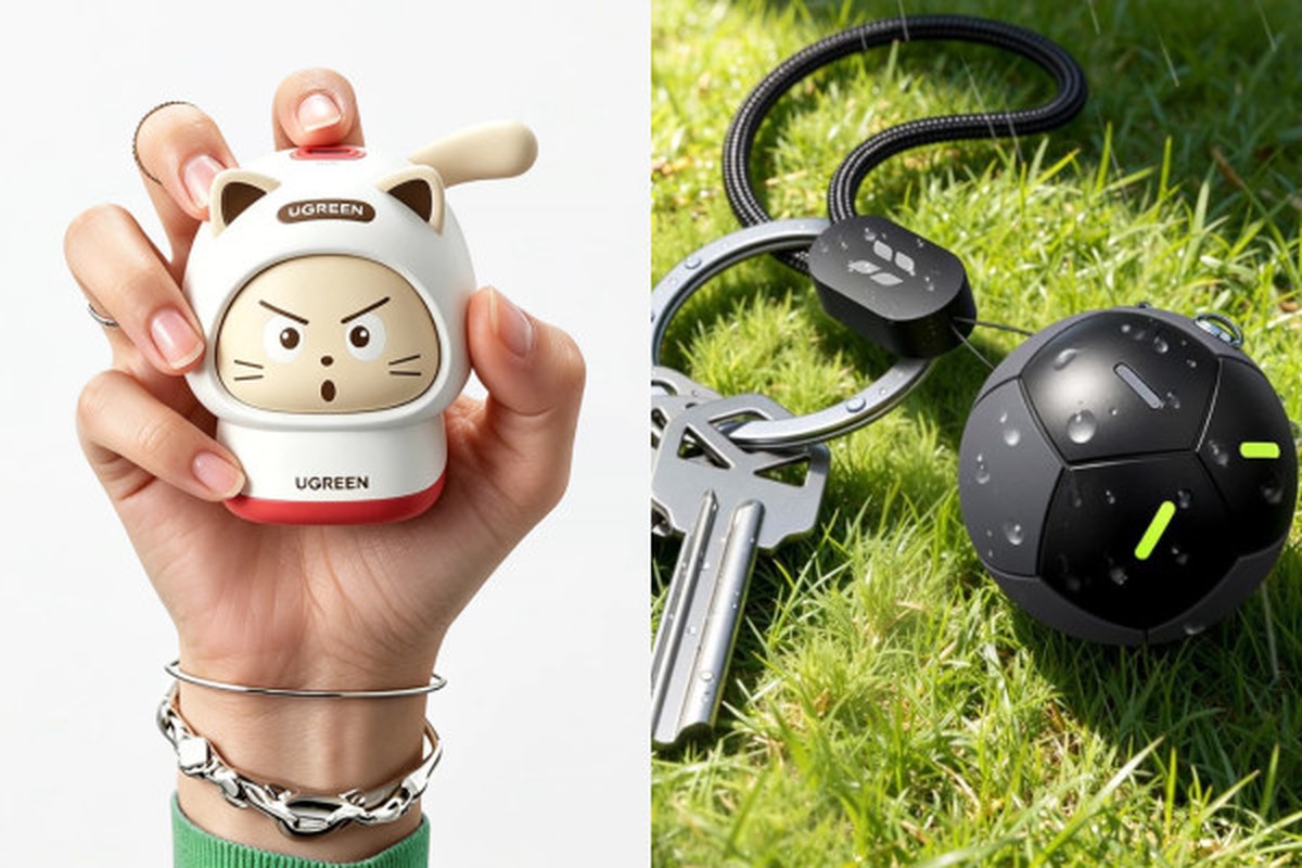 4 món phụ kiện vừa vui mắt vừa hữu ích của Ugreen: Cáp sạc hình mèo, củ sạc emoji và tag định vị quả bóng mùa World Cup