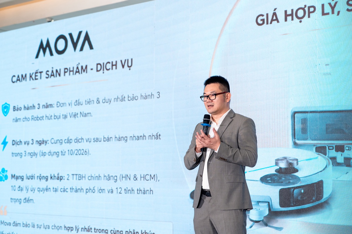MOVA tung bộ đôi robot hút bụi V70 Ultra Complete và E50 Ultra mới tại Việt Nam: Flagship vươn tới mọi góc khuất, bản phổ thông sở hữu lực hút tới 30.000 Pa