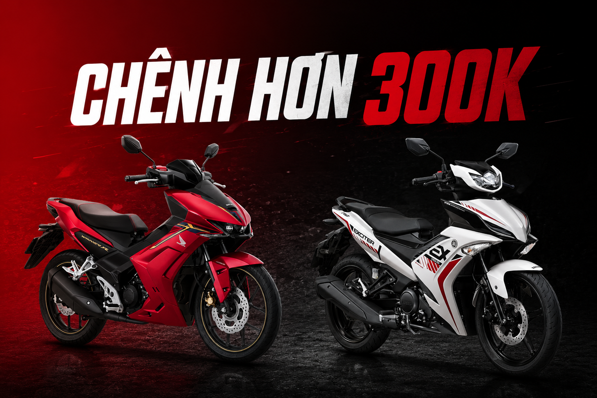 Cùng giá khoảng 50 triệu đồng chọn Yamaha Exciter ‘base’ hay Honda Winner R bản đắt nhất: Lấy động cơ mạnh hay công nghệ xịn hơn?