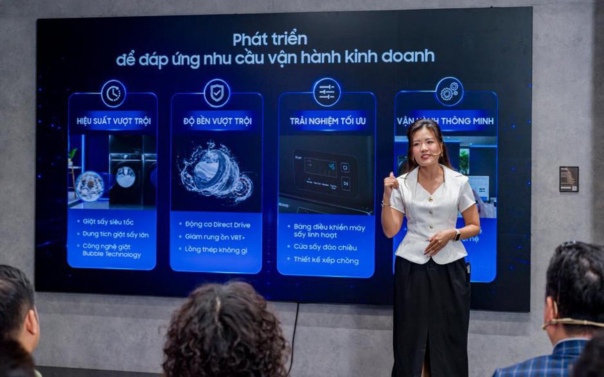 Samsung gia nhập thị trường giặt sấy thương mại: Cuộc chơi không còn nằm ở công suất