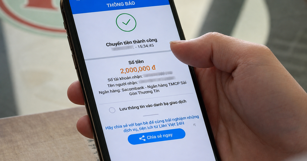 Công an sẽ điều tra nếu tài khoản ngân hàng có giao dịch nhận, chuyển tiền sau đây