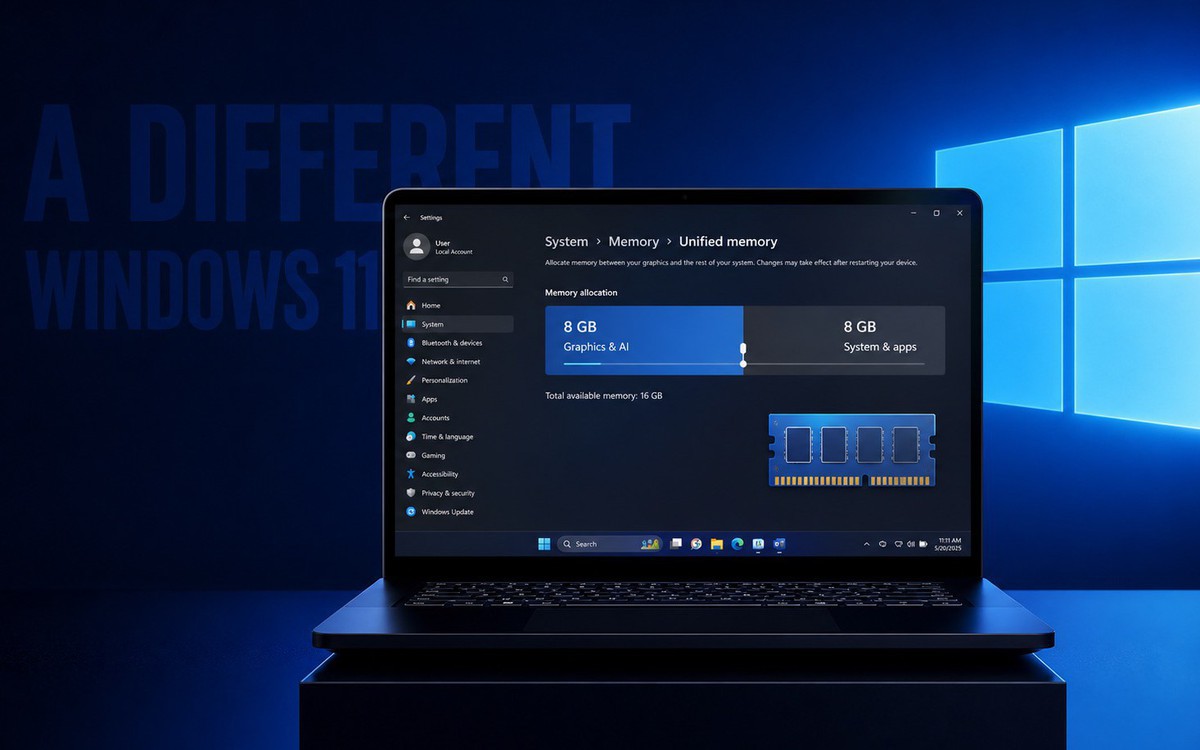 Windows 11 sắp có “cứu cánh” cho những chiếc PC thời AI ngốn RAM