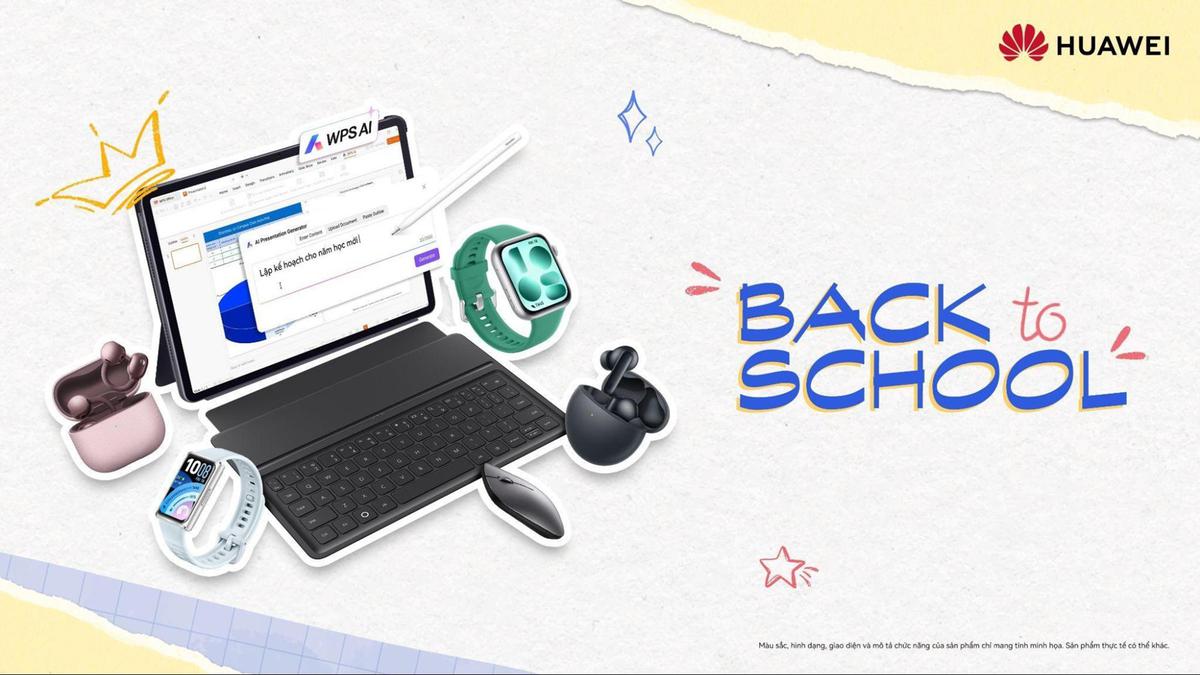 Huawei khởi động Back To School 2026, tung loạt ưu đãi cho máy tính bảng, đồng hồ và tai nghe đến hết tháng 9