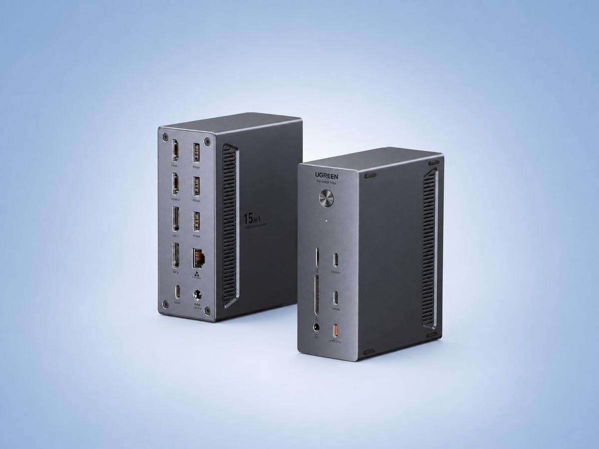 Ugreen ra mắt "siêu dock" USB-C 15 cổng, có thể xuất 4 màn hình 4K cùng lúc cho cả Mac và Windows