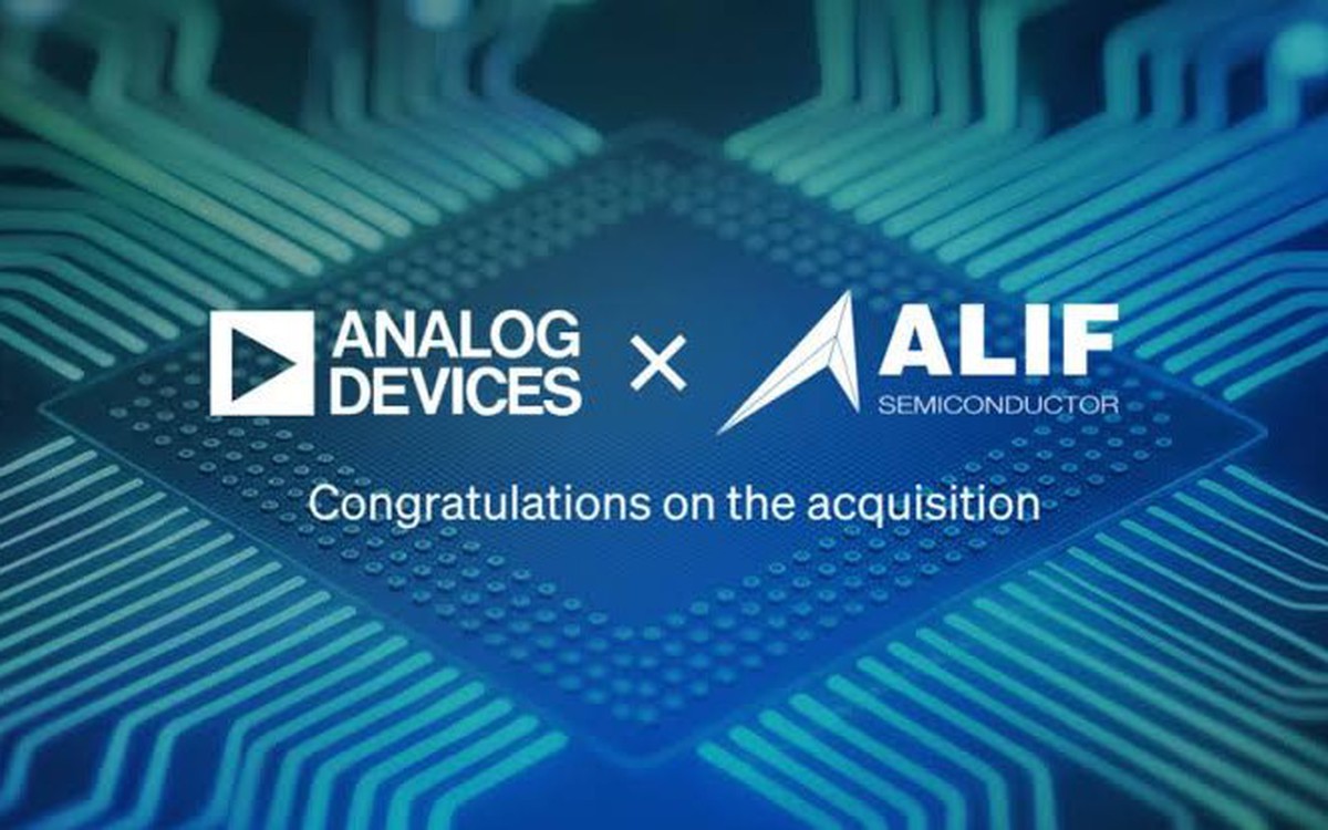 Analog Devices chi 1,35 tỷ USD mua Alif Semiconductor, đặt cược lớn vào "trí tuệ vật lý"