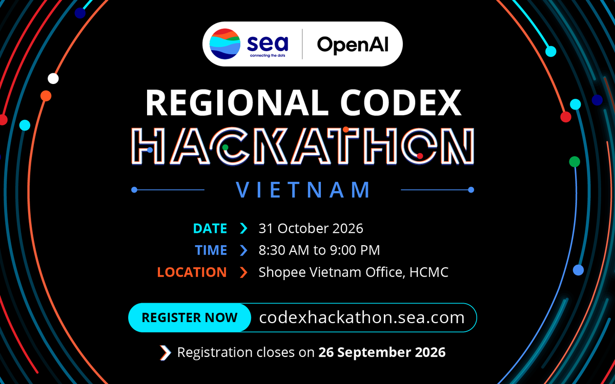 Sắp đóng cổng đăng ký Sea x OpenAI Codex Hackathon - cuộc thi dành cho cộng đồng AI Việt