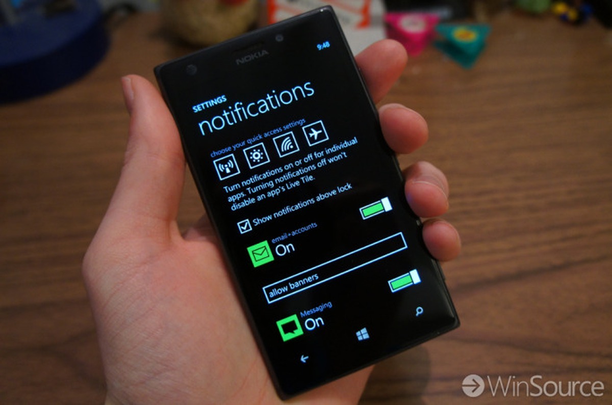 Rò rỉ Notification của Windows Phone 8.1