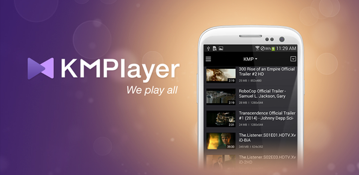 Dùng thử ứng dụng KMPlayer cho iOS và Android