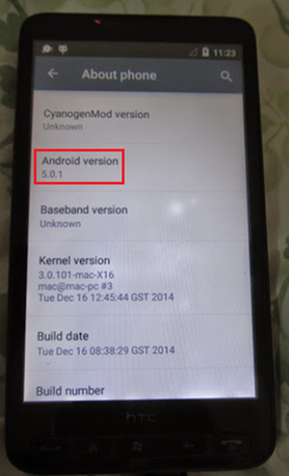 Huyền thoại HTC HD2 đã có thể chạy Android 5.0.1