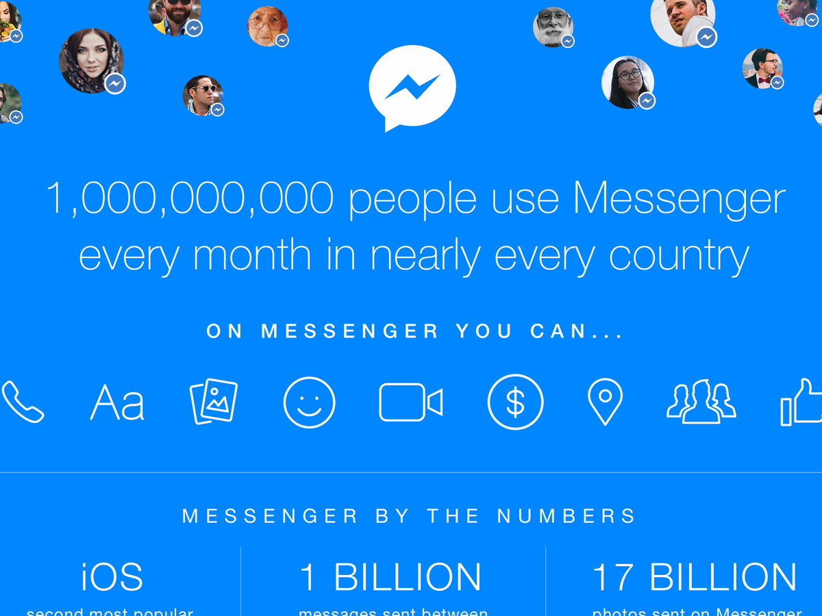 Messenger chính thức cán mốc 1 tỉ người dùng mỗi tháng