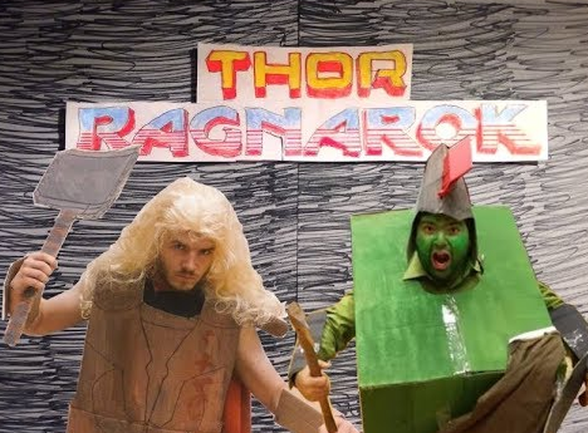 Sẽ ra sao nếu trailer 'Thor: Ragnarok' được làm từ bìa các-tông?