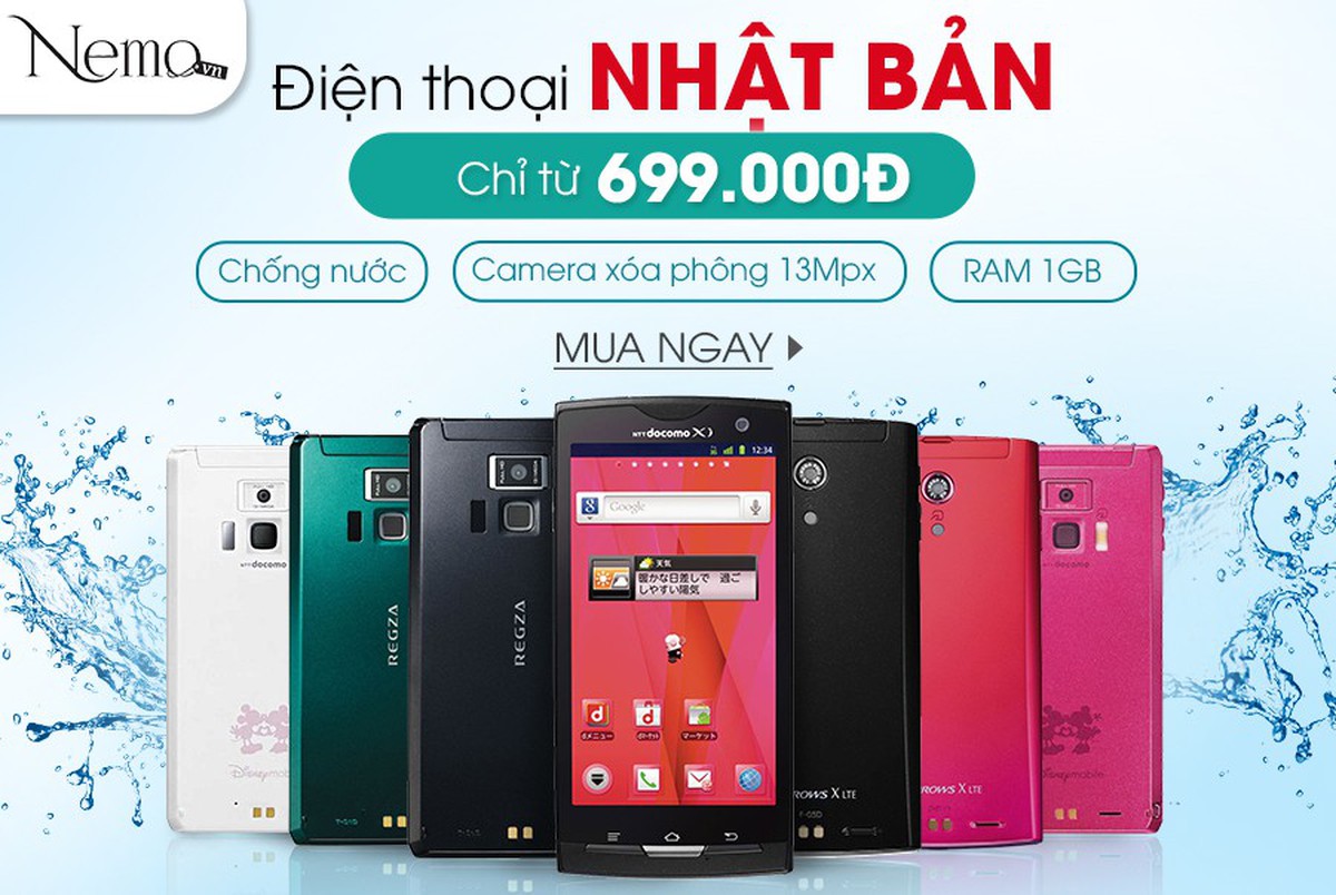 Nemo.vn tặng 5 Smartphone Nhật cho 5 khách hàng may mắn