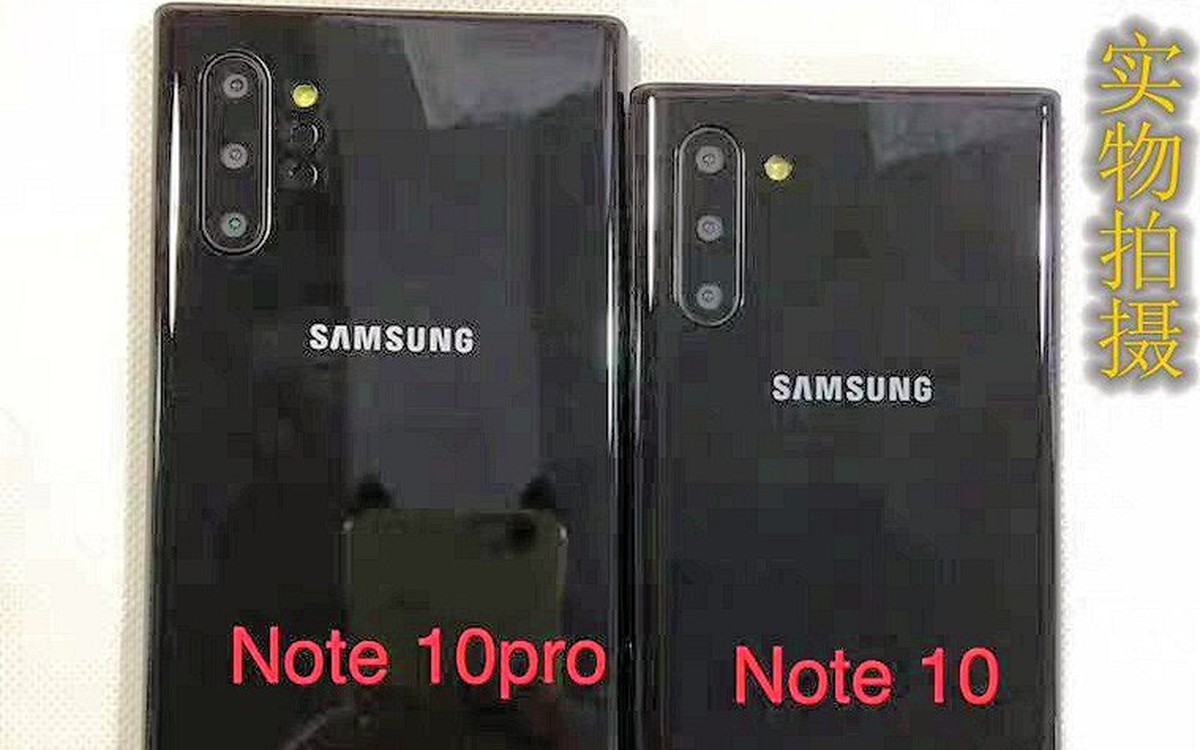 Lộ hình ảnh thực tế Galaxy Note 10 và Note 10+