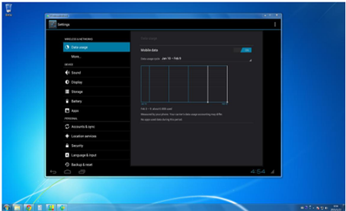 WindowsAndroid - trải nghiệm Android 4.0 trên Windows