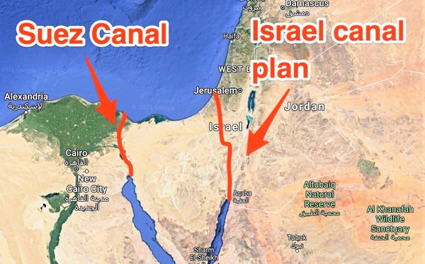 The United States had a plan to use 520 nuclear bombs to create a canal to replace Suez