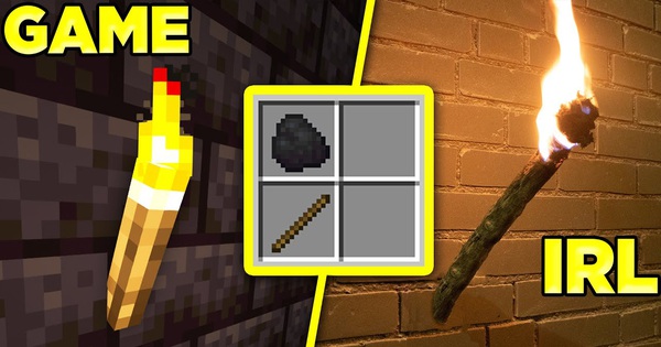 YouTuber made a torch based on a recipe in Minecraft, thought it was fictional but burned brightly and persistently like in the game