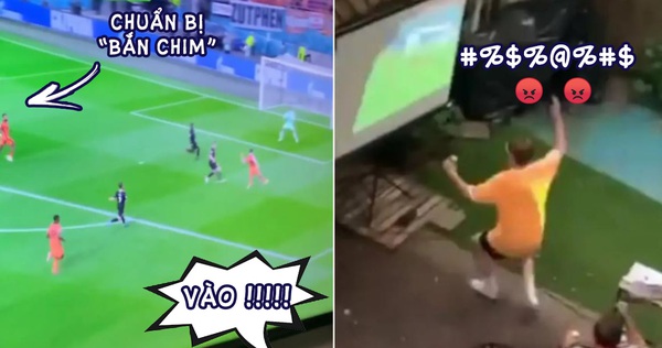 Depending on the TV to broadcast faster, the Dutch fan group celebrates the “bird shot” of the home team, causing the neighbors to miss.
