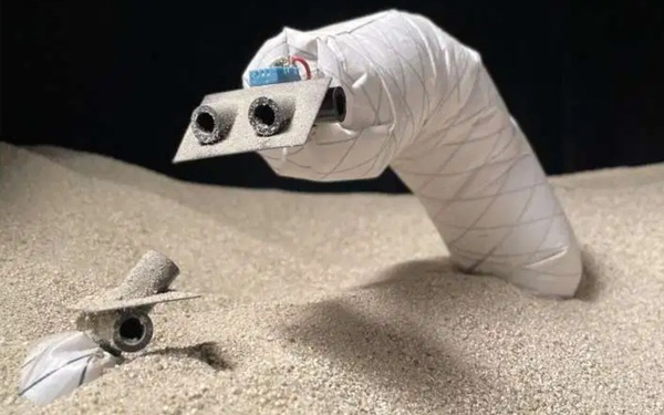 Scientists have successfully built a snake robot that can dig tunnels and go through sandy soil to explore
