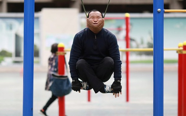 swing your body with your chin