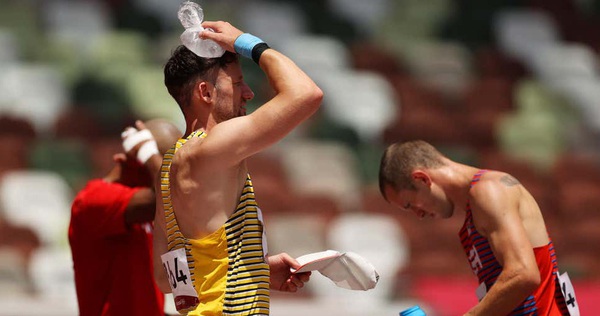 Images of athletes collapsing in the extreme heat at the Tokyo 2020 Olympics