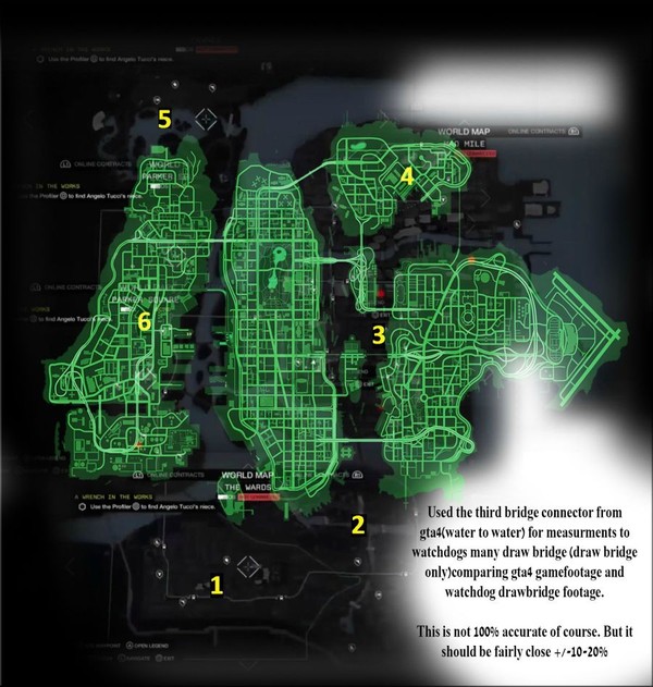 Watch Dogs đọ kích cỡ bản đồ với GTA 1