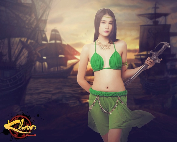 Siêu mẫu Hà Phương nóng bỏng trong bộ cosplay Khan Online 8