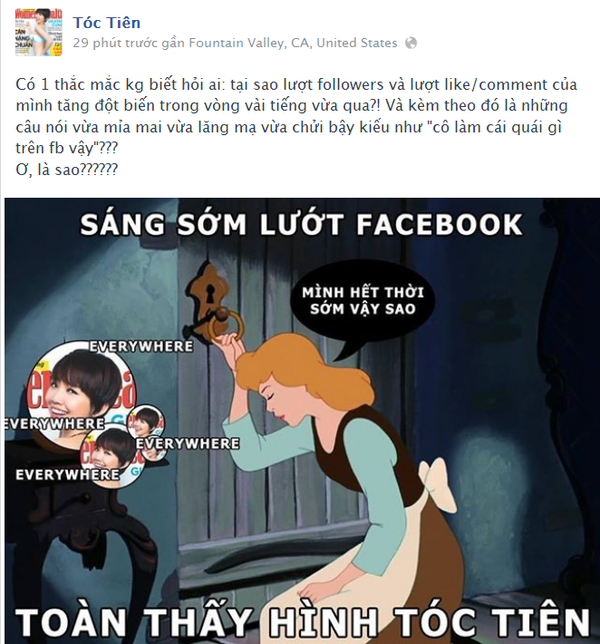 Tóc Tiên bất ngờ trở thành cô gái hot nhất trên Facebook 4