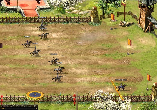Thống Soái Thiên Hạ cho người chơi đua ngựa trong game 1