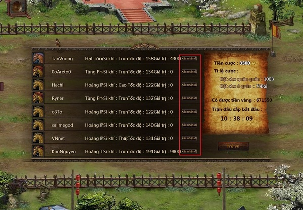 Thống Soái Thiên Hạ cho người chơi đua ngựa trong game 5