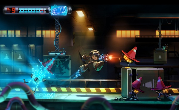 Mighty No 9 xuất hiện thiết kế boss đầu tiên 4