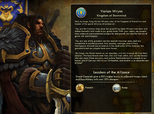 Warcraft "đầu thai" vào Civilazation V nhờ mod 2