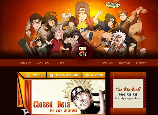Naruto Đại Chiến tung tập đoàn Vỹ Thú trong Closed Beta 1