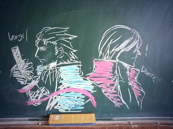 Nghệ thuật bảng phấn của học sinh Nhật Bản 12