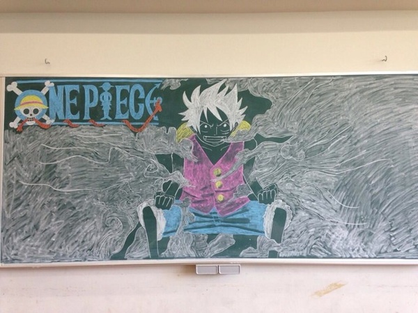Nghệ thuật bảng phấn của học sinh Nhật Bản 13