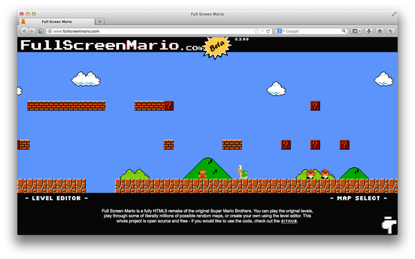 Chơi Super Mario ngay trên trình duyệt Web 2