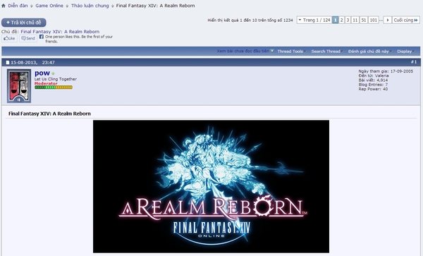 Game thủ Việt rộ phong trào chơi Final Fantasy XIV 1
