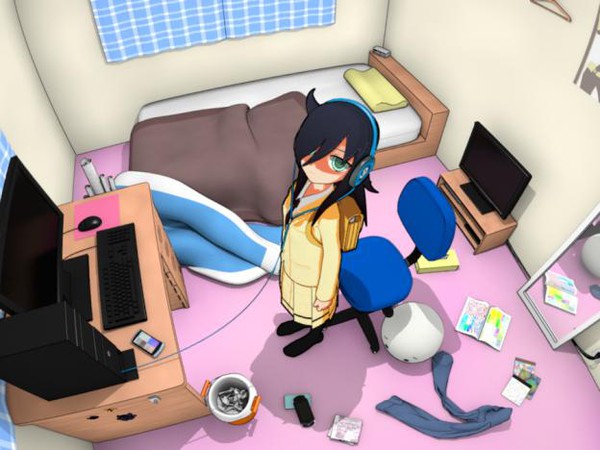 Manga hài hước về cô gái tự kỉ nghiện chơi game “người lớn” 3