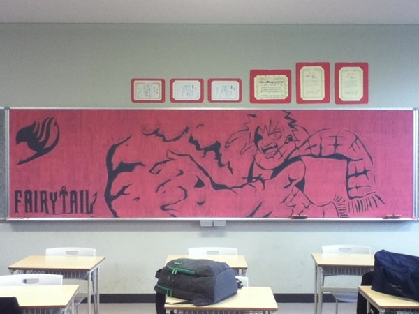 Nghệ thuật bảng phấn của học sinh Nhật Bản 7