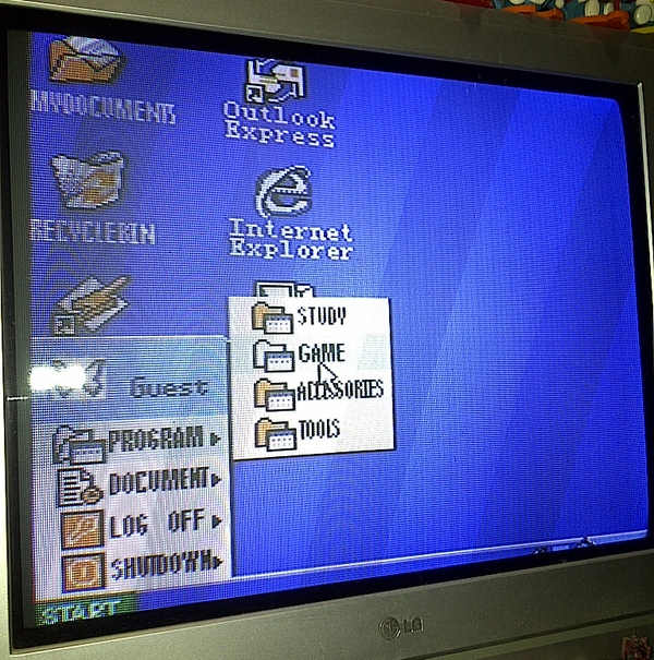 Hài hước băng trò chơi Windows XP trên điện tử 4 nút 7