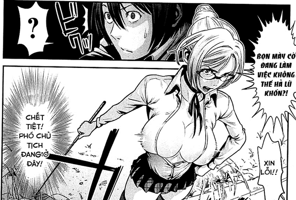 Chảy máu mũi với Manga Kangoku Gakuen 5