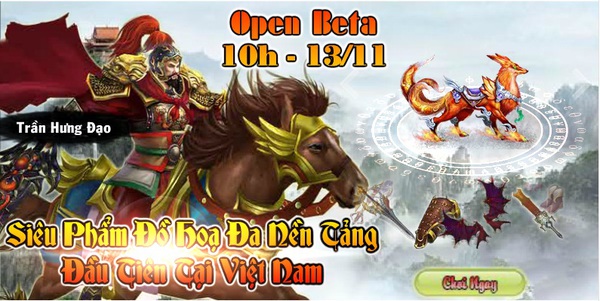 Võ Tướng chính thức công bố thời gian Open Beta vào 10h ngày 13/11 1