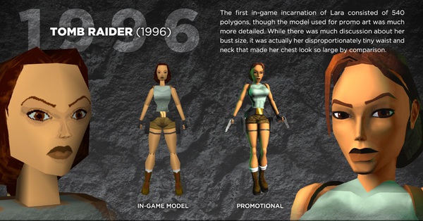 Quá trình lột xác của Lara Croft trong Tomb Raider 2