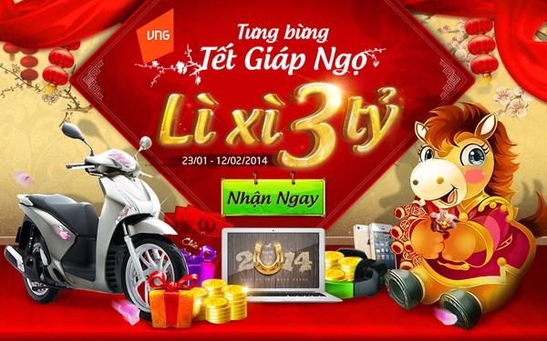 VNG lì xì 3 tỷ cho game thủ 2