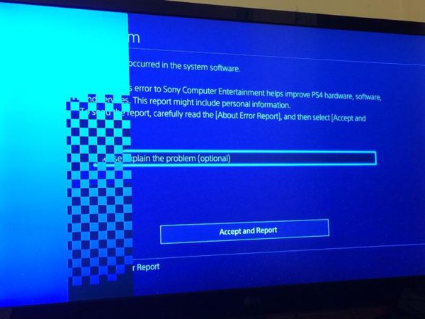 PS4 xuất hiện lỗi sọc hình 1