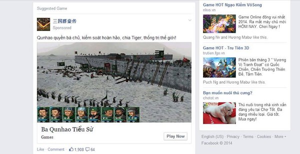 NPH Trung Quốc dùng Facebook tấn công game thủ Việt 1