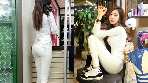 Cô gái Hàn nổi tiếng vì mặt xinh, chân dài 1