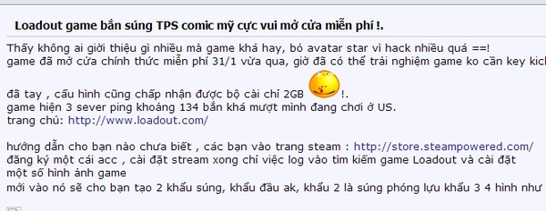 Game thủ Việt rủ nhau chơi game bắn súng Loadout 2