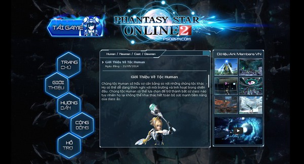 Phantasy Star Online 2 ra mắt trang chủ tiếng Việt 3