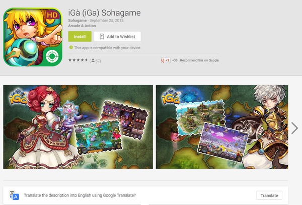 iGà bất ngờ xuất hiện trên Google play với quà tặng "hoành tráng" 3